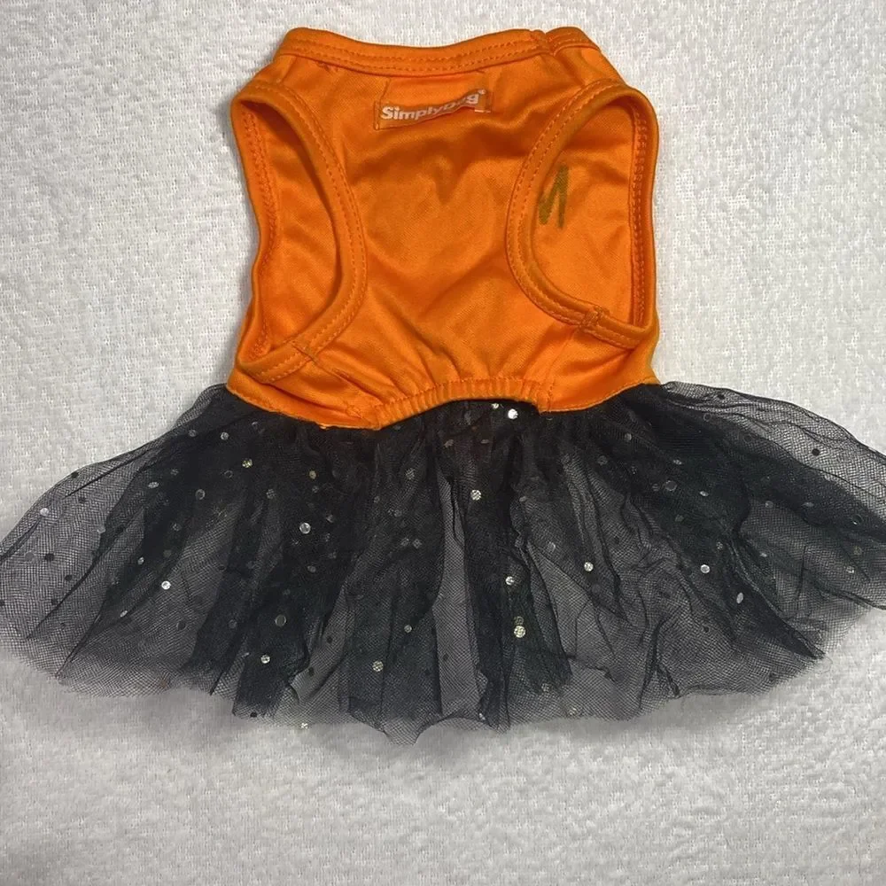 Halloween Tulle Skirt Dog Dress Mommy's Lil' Pumpkin